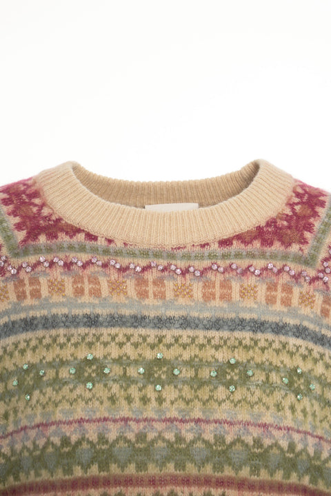 Maglione con scollo a barca