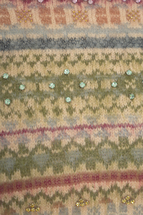 Maglione con scollo a barca