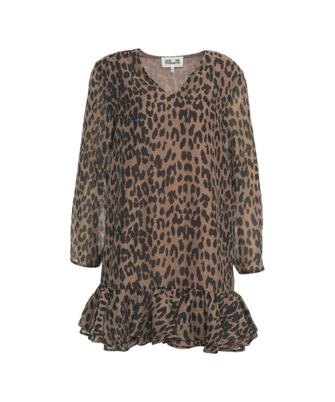 Minikleid mit Animal Print 'Agnel'