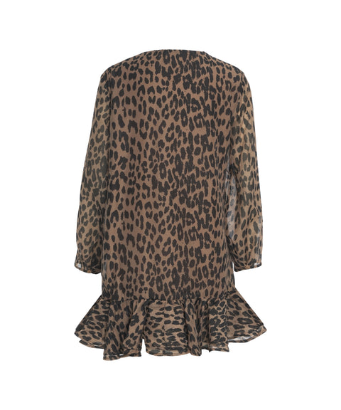 Minikleid mit Animal Print 'Agnel'