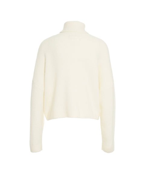 Cashmere turtleneck sweater SNOWDROP - Main Image