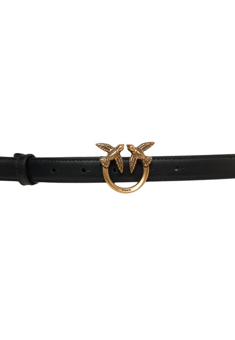 Ledergürtel mit Liebesschwalben