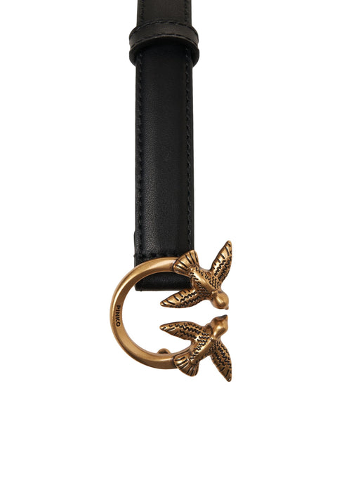 Ledergürtel mit Liebesschwalben