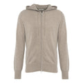 Cashmere hoodie with zipper