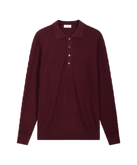Maglione con colletto polo