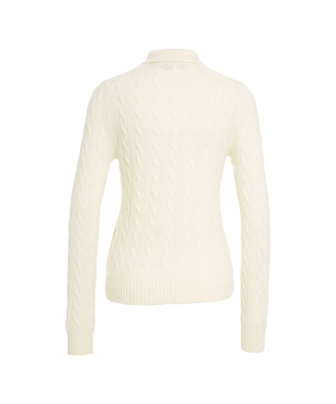 Polo in maglia con ricamo logo