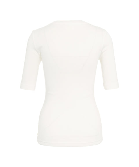 T-Shirt con Maniche a Tre Quarti