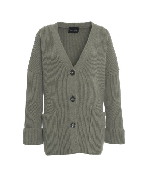 Gerippter Cardigan
