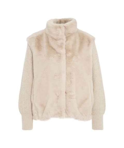 Giacca in ecopelliccia