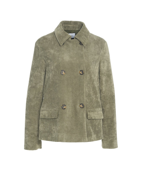 Gender Giacca in velluto a coste Verde Donna – - Main Image