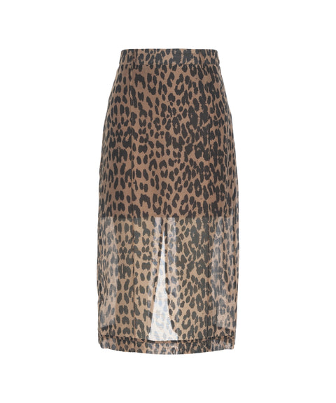 Gonna con stampa animalier 'Shevin'