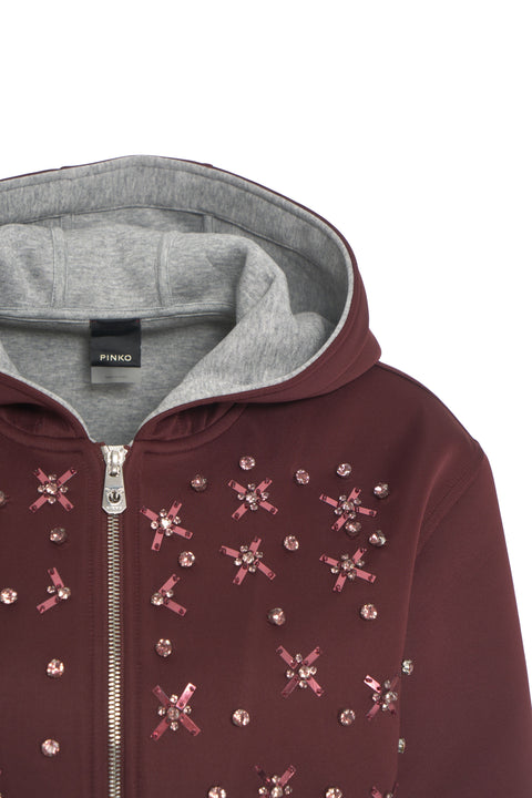 Kapuzenjacke mit Applikationen