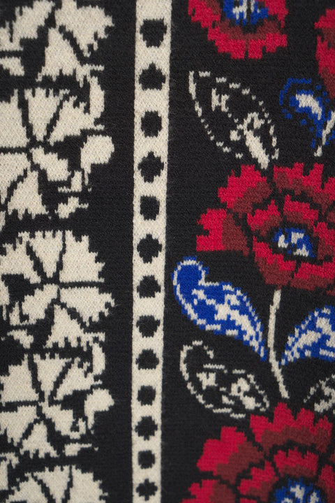 Strickkleid mit Floralem Muster