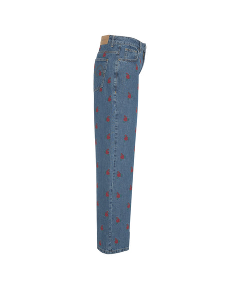 Jeans mit Stickereien