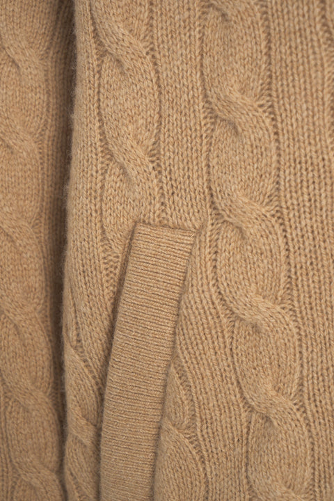 Bomber in maglia a treccie