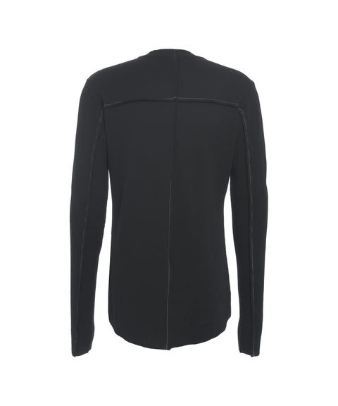 Maglione in maglia con fori per i pollici