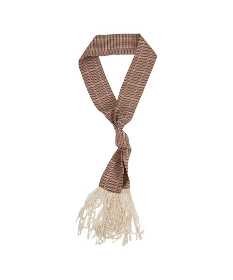 Sciarpa con dettagli sfrangiati