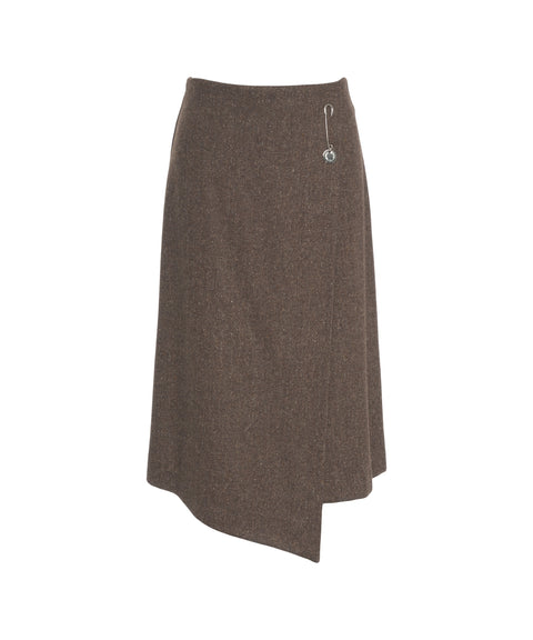 Midi Rock mit Brosche