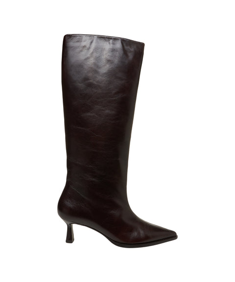 Stivali in pelle liscia