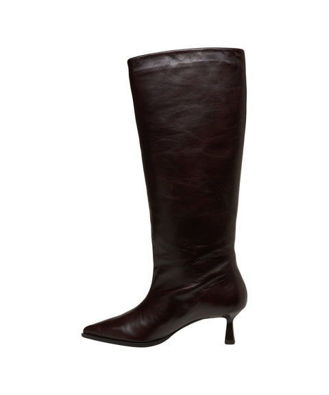 Stivali in pelle liscia