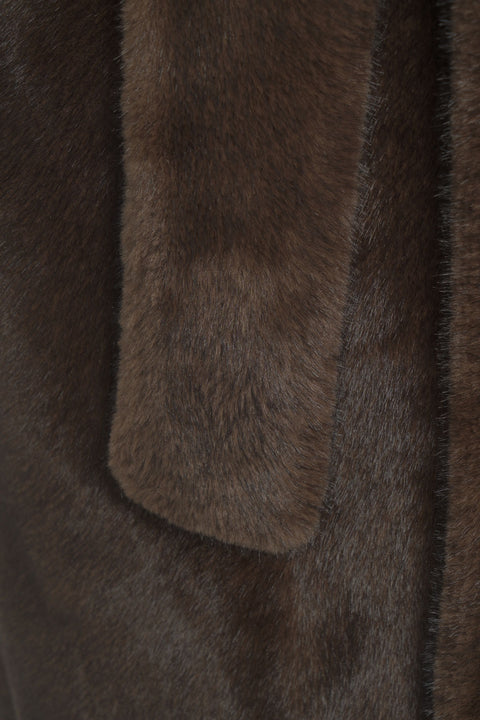 Cappotto in ecopelliccia