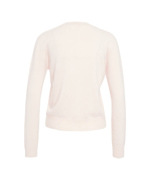 Strickjacke mit Perlknöpfen