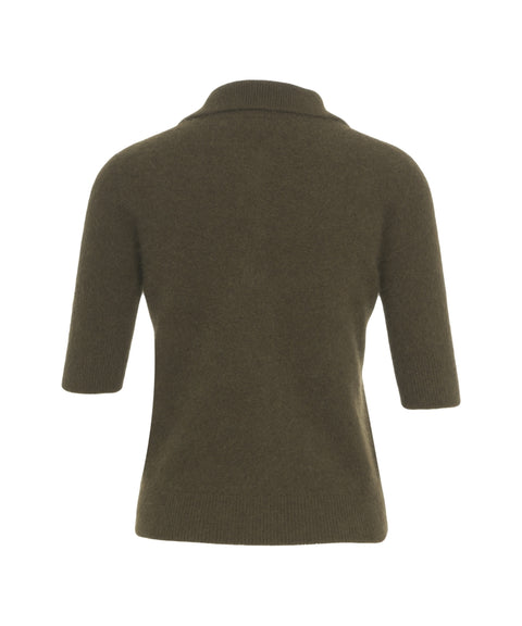 Polo a maglia in racoon