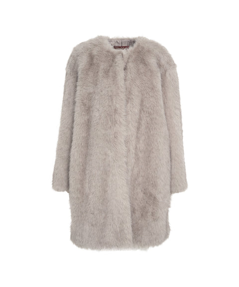 Max Mara Faux fur coat 'Eros' Gray Women