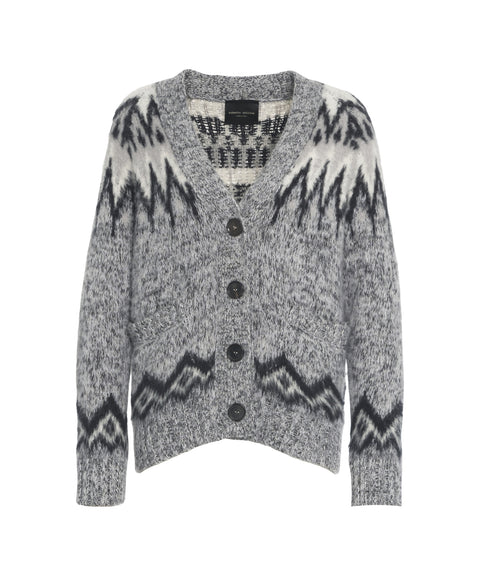 Strickjacke mit Muster