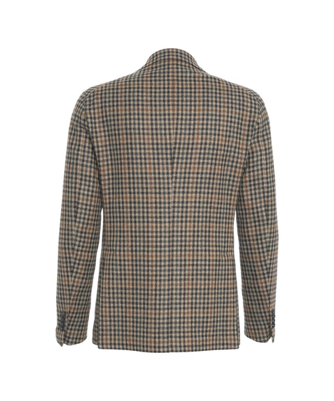 Blazer con motivo a quadri