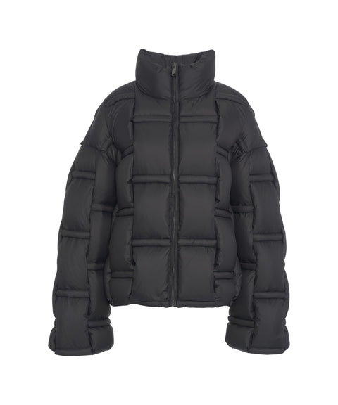 Quilted down jacket