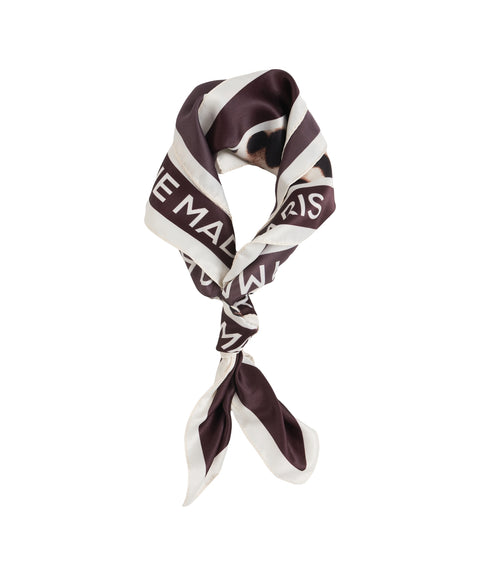 Foulard con stampa logo
