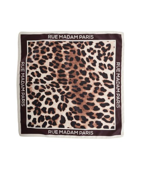 Foulard con stampa logo