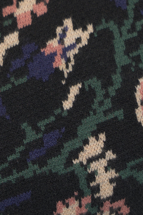 Top in maglia con motivo floreale