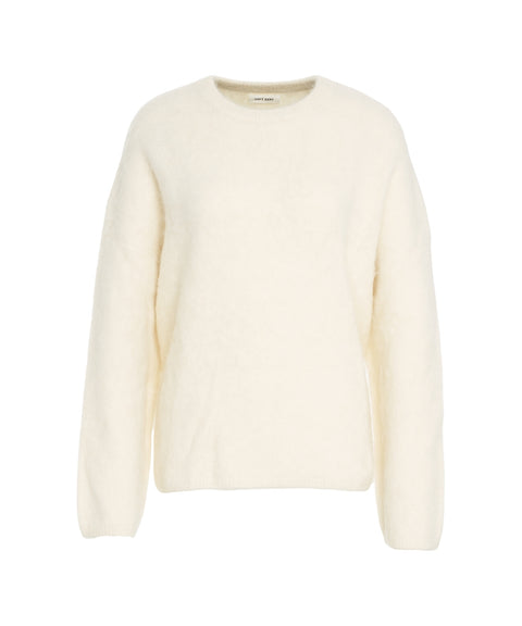 Maglione in brushed cashmere