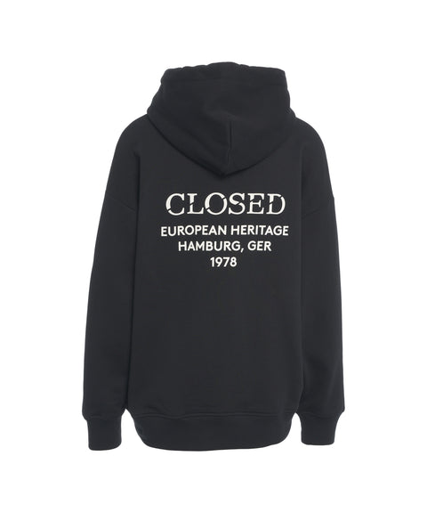 Felpa con cappuccio e logo