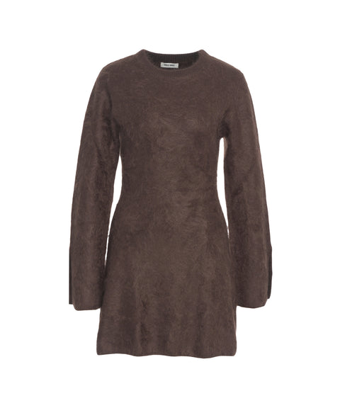 Abito in brushed cashmere