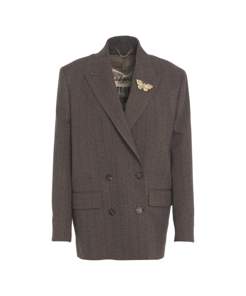 Blazer doppiopetto gessato