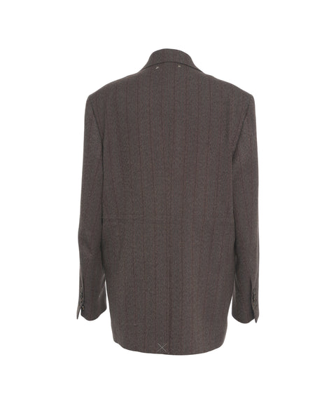 Blazer doppiopetto gessato