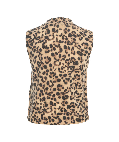 Maglione con stampa animalier