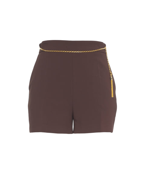Shorts con dettaglio catena