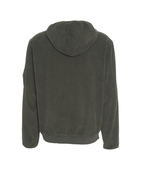 Giacca con cappuccio e patch logo