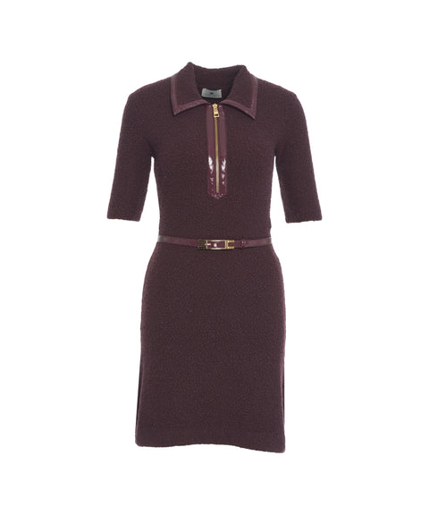 Abito in maglia bouclé