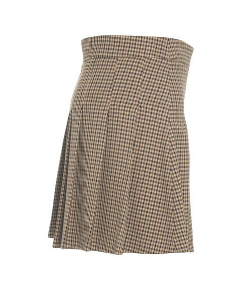 Minigonna con motivo a quadri