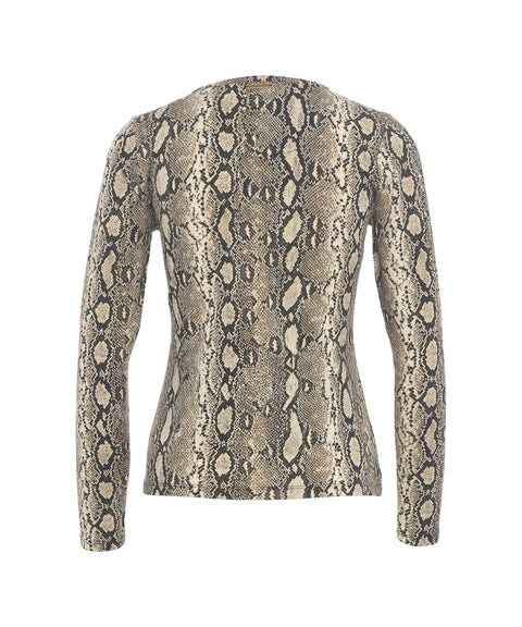 Langarmshirt mit Animal-Print