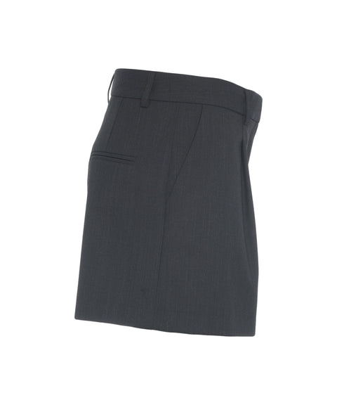 Bermudahose mit Bundfalten