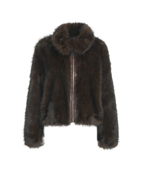 Giacca in ecopelliccia