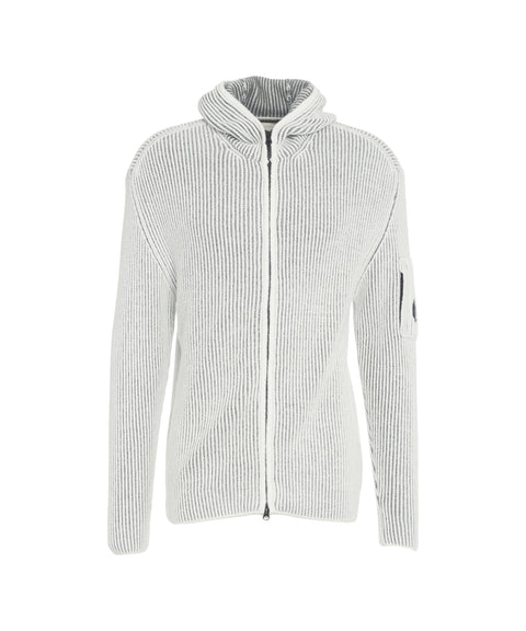 Felpa con cappuccio in maglia