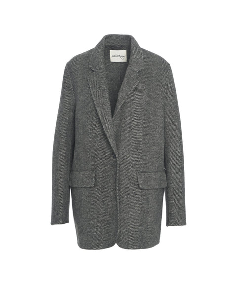Wool blend blazer