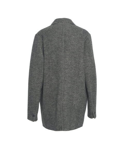 Wool blend blazer